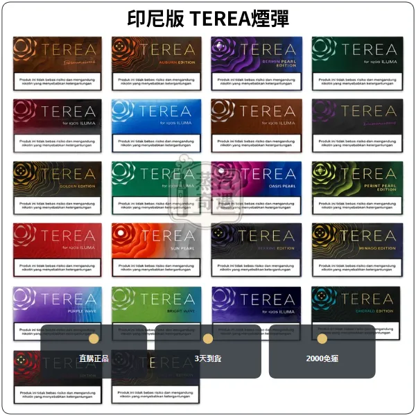 TEREA 亞洲印尼版煙彈 IQOS ILUMA專用 22種口味現貨 每包20支 每條10包
